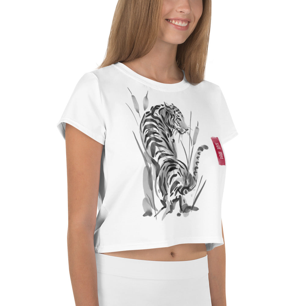 SHE REBEL - Asian Tiger Crop Top